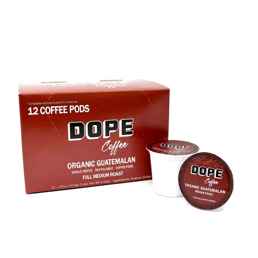 (Pods) Organic Guatemalan Coffee Pods Single Serve Keurig Compatible (Case 6)
